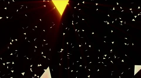 Gold triangle background Stock Footage 65818812