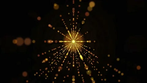 Gold Triangle Particle Stock Footage 151629116