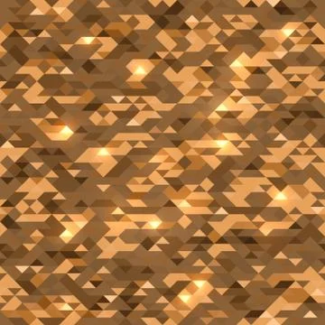Gold triangle shape pattern background イラスト素材