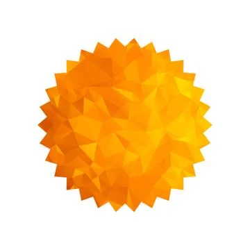 Gold triangle star Stock Illustration