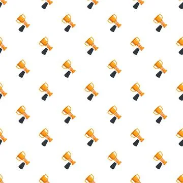 Gold trophy award pattern celebrating success and achievement Stock Illustration