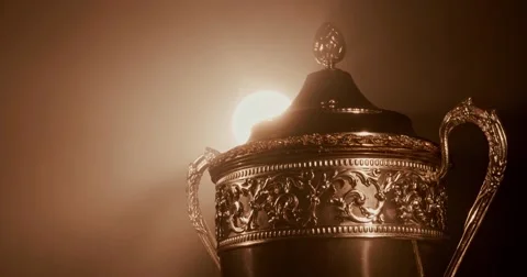 Gold trophy cup Stock Footage 55107700