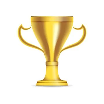 Gold trophy cup Stock Illustration