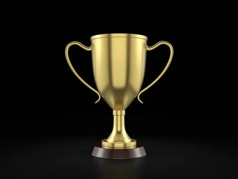 Gold trophy cup Stock Illustration