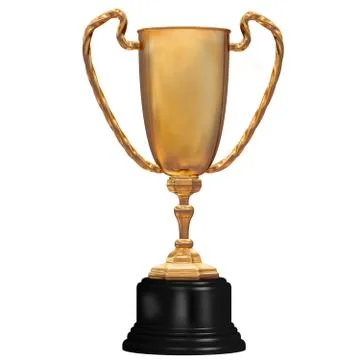 Gold trophy for first place Stock Illustration