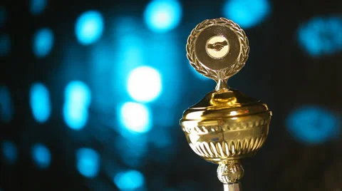 Gold trophy Stock Footage 35575220