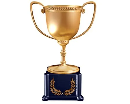 Gold trophy Illustrazione stock