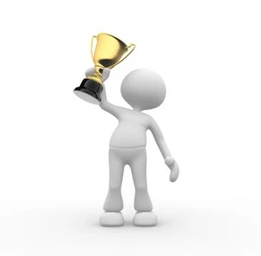 Gold trophy Illustrazione stock