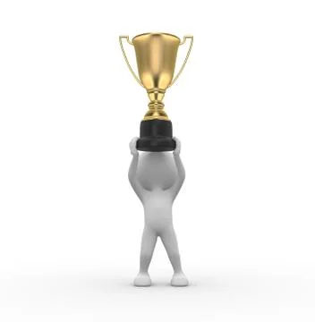 Gold trophy Stock Illustration