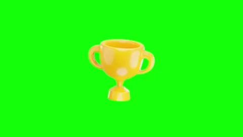 Gold trophy motion graphics 4k Stock Footage 279908259
