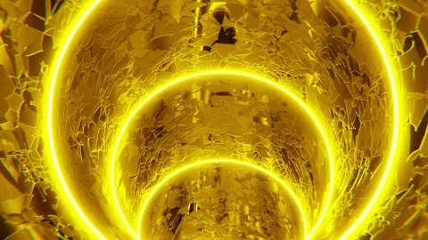 Gold Tunnel Loop Video stock 165131726