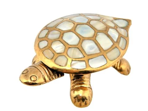 Gold turtle Foto stock