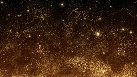 Gold Twinkling Lights Stock Footage 172114660
