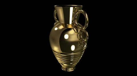 Gold vase Stock-Footage 8926637