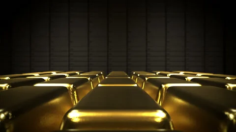 The gold in vault. Stock-Footage 88009087