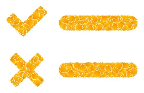 Gold Vector Checklist Mosaic Icon 스톡 일러스트