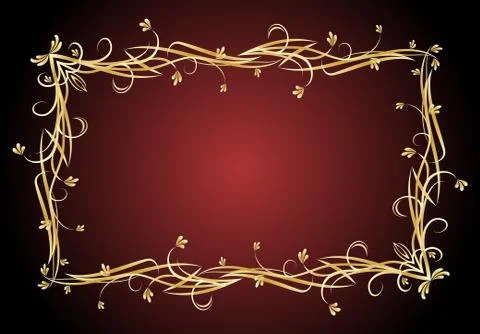 Gold vector frame Stock-Illustration