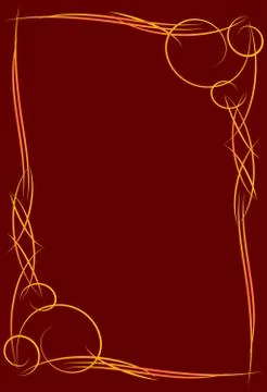 Gold vector frame Ilustración de archivo