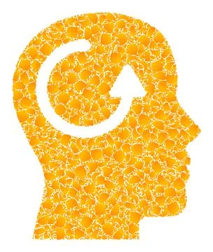 Gold Vector Remember Mosaic Icon 스톡 일러스트