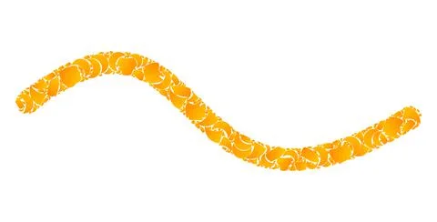 Gold Vector Wave Line Mosaic Icon 스톡 일러스트
