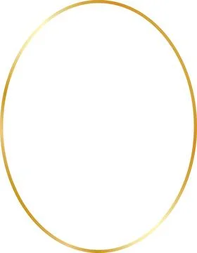 Gold vertical oval Framework Stock Illustration