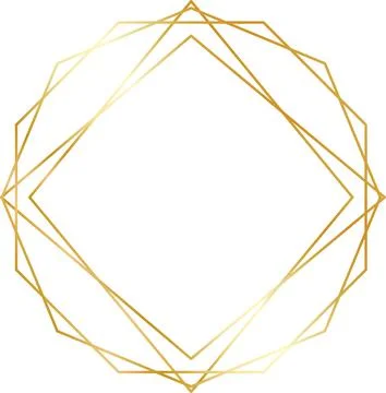 Gold Vintage geometric Framework Stock Illustration