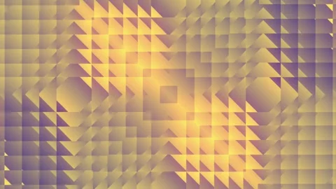 Gold Violet 3D Triangle Pattern Kinetic Wave Loop Video stock 342029303