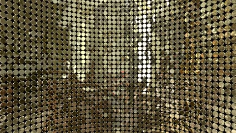 Gold Wall 2 Video stock 282222604