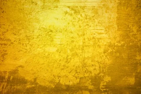 Gold wall paint surface texture for background Stock Photos