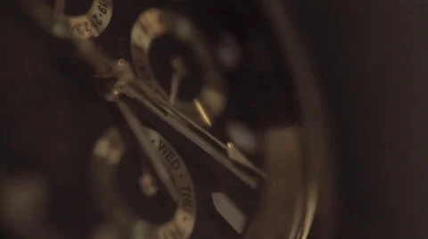 Gold Watch Macro 2 Stock Footage 54359163