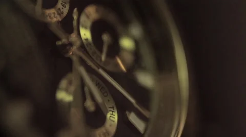 Gold Watch Macro 4 Stock Footage 54359036