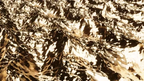 Gold water liquid wave bg able to loop endless Stock Footage 319695403