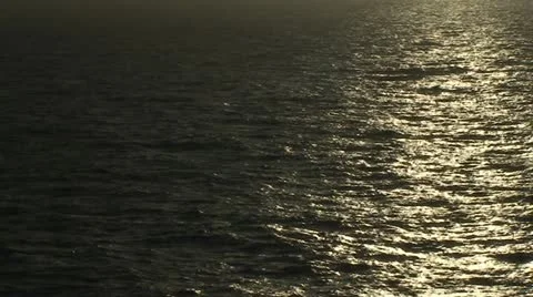Gold Water Sunset Stock Footage 11230884