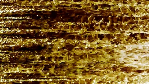 Gold waterfall, graphic effect Stock Footage 77865335
