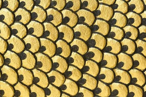 Gold Wave Abstract Background Foto stock