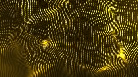 Gold Wave Background. Stock Illustration