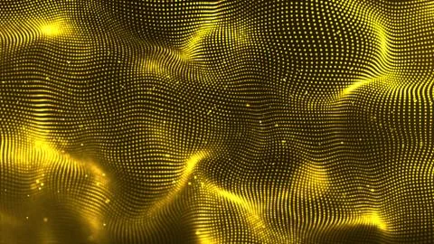Gold Wave Background. Illustrazione stock