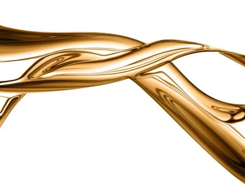 Gold wave Stock Illustration