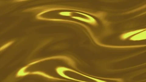 The gold wave of smooth silk, satin and soft fabric. Stock Illustration
