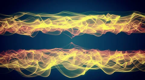 Gold waves Stock Footage 38827190