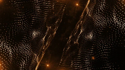 Gold Waves Stock Footage 203445500