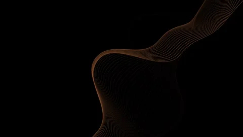 Gold waving line animation  background Stock Footage 312485905