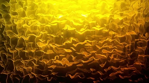 Gold Wavy Abstract Background Stock Footage 135811540