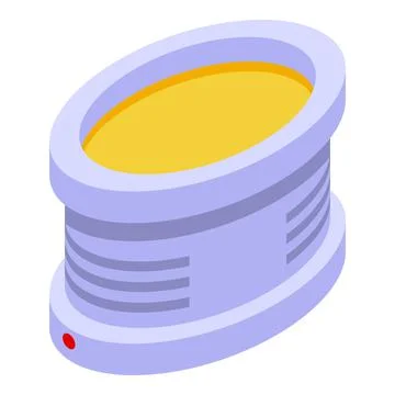 Gold wax icon isometric vector. Aromatic spa 스톡 일러스트