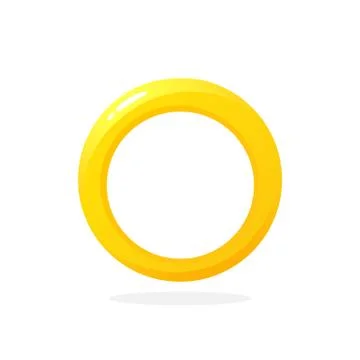 Gold wedding ring Illustrazione stock