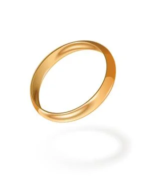 Gold wedding ring. Jewellery. Vector illustration. Stock Illustration