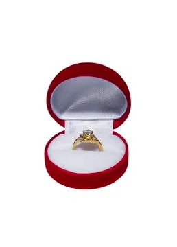 Gold wedding ring Stock Photos