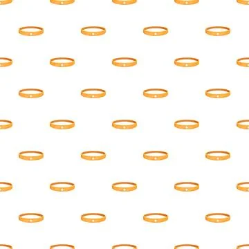 Gold wedding ring repeat pattern background illustration Stock Illustration