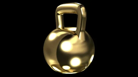 Gold weight Stock Footage 8647540