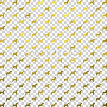 Gold White Dogs Faux Foil Metallic Dog Polka Dots Background Pattern Texture